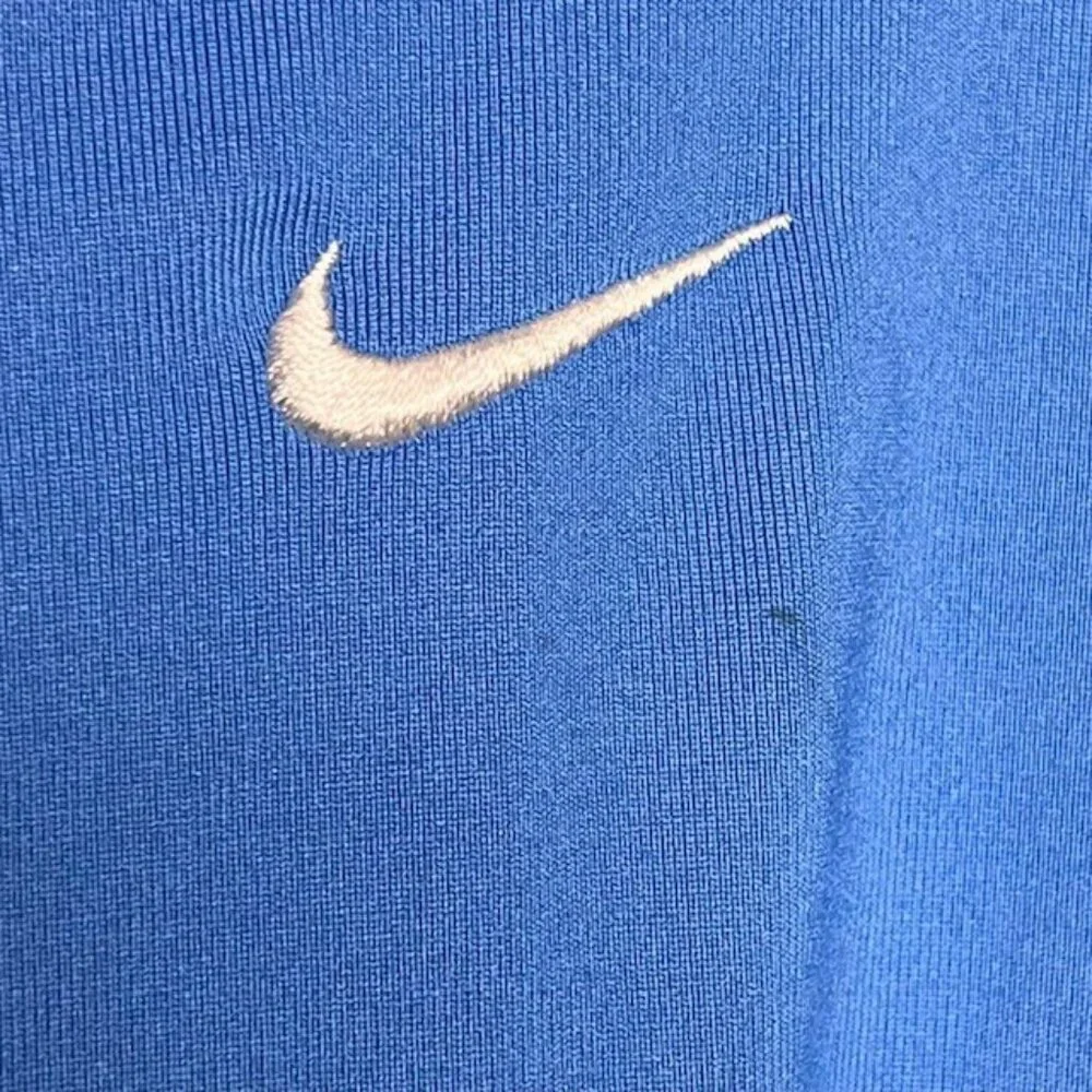 Nike Tennis Dri-Fit 3/4 Sleeve Stretch Top - Cerulean Blue - XL